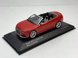 MINICHAMPS 1/43 Audi RS5 Cabriolet Misanorot Perleffekt (BBR MR LOOKSMART HERPA) - Foto 1 di 6