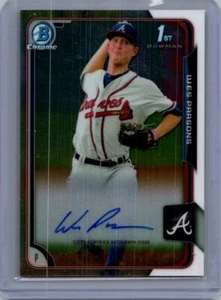 2015 Bowman #BCAP-WP Wes Parsons Chrome Prospekt Autogramme - Bild 1 von 2