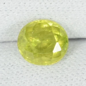 1.08 Cts Best Luster Multi Sparkling Natural Sphene Oval....!!!!!! - Picture 1 of 2