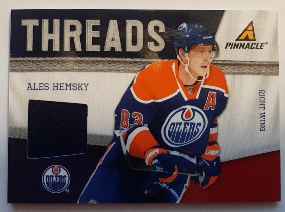 2011 Panini Pinnacle Threads - Ales Hemsky #32 Edmonton Oilers - Image 1 of 2