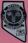 NEVADA HIGHWAY PATROL DPS K-9 UNIT SHOULDER PATCH