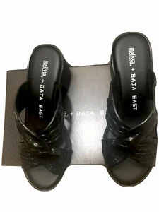Melissa Baja East By Melissa Python Embossed Print Heel Block Heel Sandal Size 7 - Picture 1 of 7