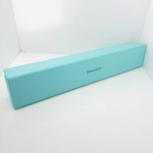 Tiffany & Co Confezione Regalo Vuota Lunga Grande Rettangolare Blu 11" x 1,75" x 1,5" - Foto 1 di 5