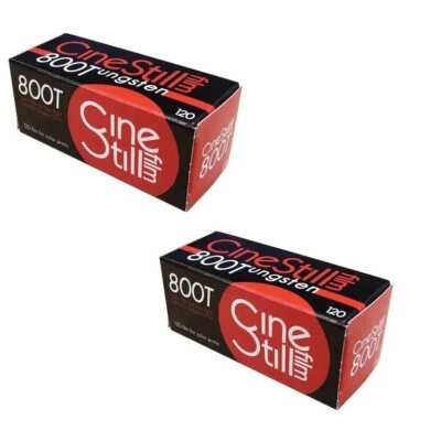 2 Rolls - Cinestill 800 ISO 800T Tungsten 120 Medium Format color negative film - Image 1 of 4