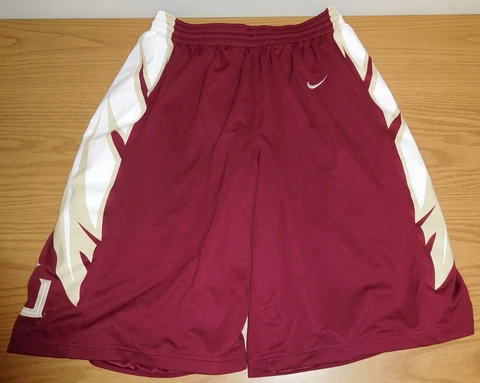 NIKE FLORIDA STATE FSU AUTHENTIC REPLICA BASKETBALL SHORTS MENS SIZE L LARGE Cover