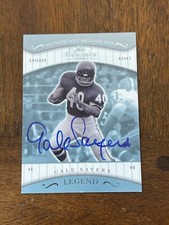 2001 Donruss Classics Significant Signatures Gale Sayers On-Card Autograph Bears