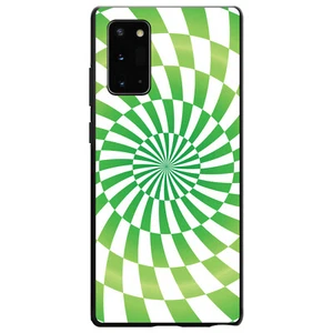 Hard Case Cover for Samsung Galaxy Note Green White Swirl Geometric - Picture 1 of 7