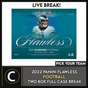 2022 PANINI FLAWLESS FOOTBALL 2 BOX CASE BREAK #F3016 -Houston Texans