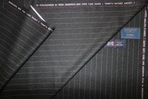 TELA DE TRAJE DE FRANELA INGLESA HARDY MINNIS LANA Y CACHEMIR HECHA EN INGLATERRA 3,5m - Imagen 1 de 12