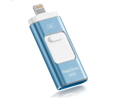 ROSPE USB Stick 128GB 3-in-1 For iPhone | Android | MFi Certified Memory Stick - Image 1 of 4