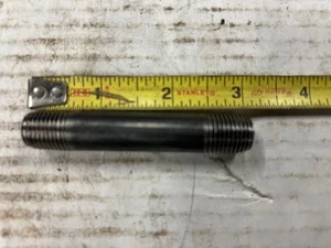1/4" x 3" Rohrnippel, Temperguss schwarz, Sch. 40, Neu - Bild 1 von 1