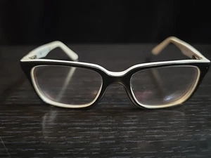 Occhiali da vista bambino Ray-Ban RB 1532 3579 47-15 125 nero bianco autentici usati in ottime condizioni - Foto 1 di 6