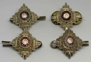 4 x Officers Rank Pips Bath Stars Tria Juncta In Uno British Military 19mm - Picture 1 of 5