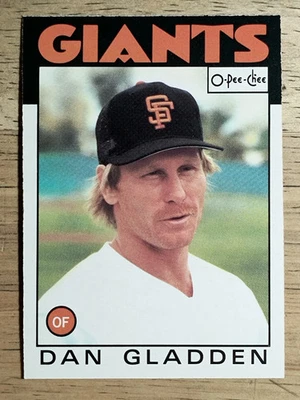1986 O-Pee-Chee #336 Dan Gladden - Image 1 of 2