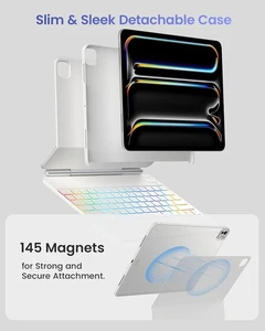NEW🔥Typecase EDGE  WHITE  Magic Magnetic Keyboard Case iPad Pro 13 inch M4 2024 - Picture 1 of 9