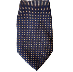 Brooks Brothers Necktie Mens Basics 100% Silk Blue Woven England Made USA 3.5” - Picture 1 of 5