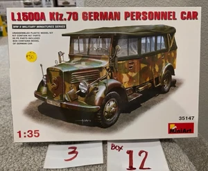 Miniart 1/35th Scale L1500a Kfz. German Personnel Car Plastic Model kit # 35147 - Picture 1 of 1