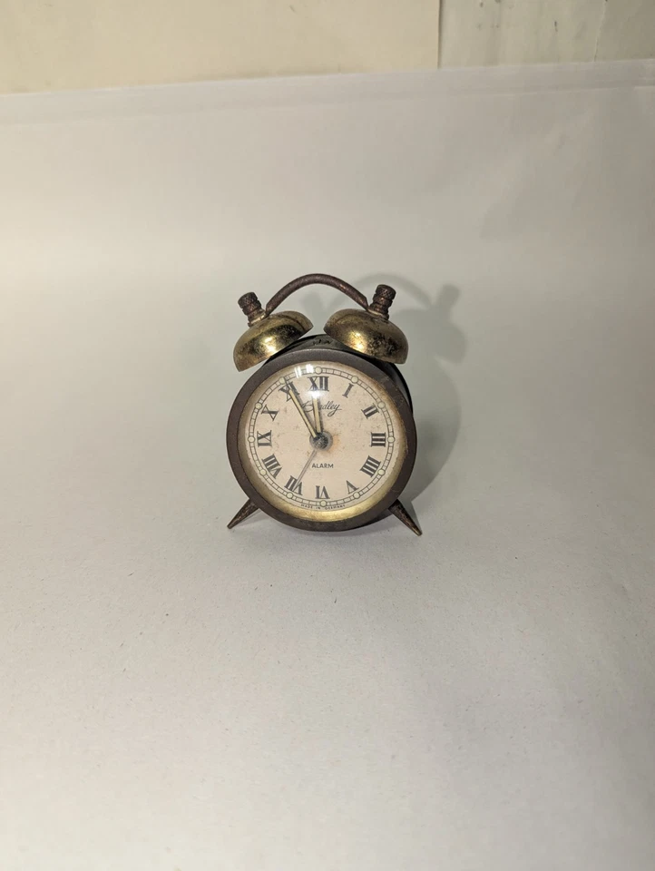 Vintage Bradley Wind Up Brass Alarm Clock West Germany "Parts Only" FREE SHIPP - Image 1 of 3