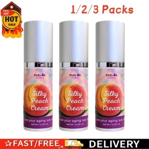 1/2/3 X Silky Peach Cream by Parlor Games– Bioidentical Estriol Cream for Women - Picture 1 of 14