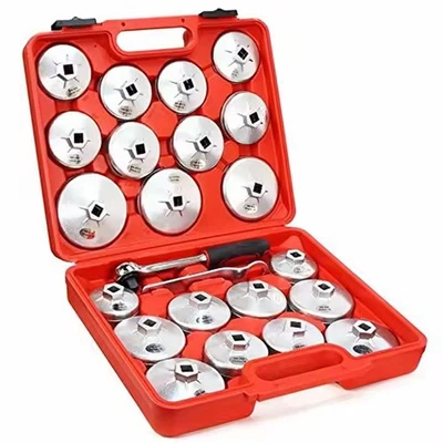 23 Piece Cap Oil Filter Wrench Set Engine Repair Tools - Image 1 of 4