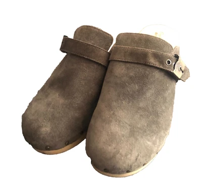 Dr. Scholls Women's Throwback Tan Suede Clog  Slide-on Mules SZ 9 M - Image 1 of 4