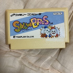 Snow Bros Famicom FC Toaplan Rare Nintendo Japan Action Game Tested Genuine
