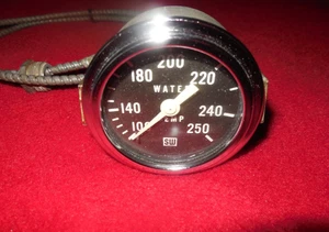 Vintage Stewart Warner 2 1/8" 100 - 250 degree mechanical water temp gauge TROG - Picture 1 of 7