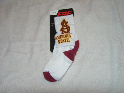 NCAA Arizona State Sun Devils Kids Socks Sz 6-7 1/2 NWT Cover