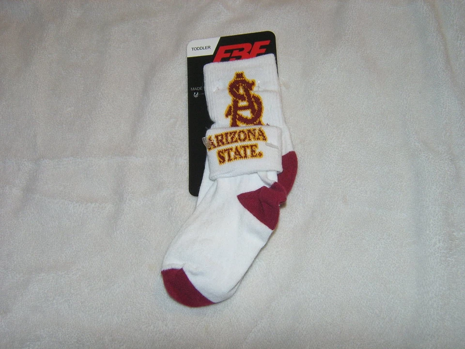 NCAA Arizona State Sun Devils Kids Socks Sz 6-7 1/2 NWT - Image 1 of 1