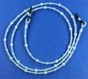 Ceylon Schneeflocke Toho kleine Glasperlen Brillenhalter, Ketten - Bild 1 von 1