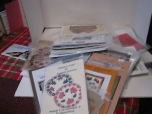 Lot of 60 Craft patterns -Quilting, Applique, Cross stitch and more - Picture 1 of 10