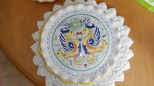 Deruta 10.5"Wide Raffaellesco Decorative Wall Plate w/Hanger Made in Italy - Picture 1 of 2