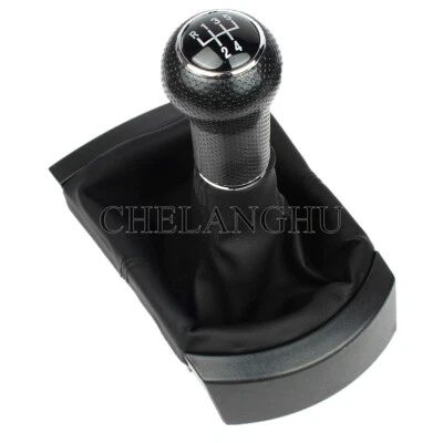 5 Speed Gear Shift Knob Boot For Seat Ibiza 2002 2003 2004 2005 2006 2007-2010 — 第 1/4 张图片