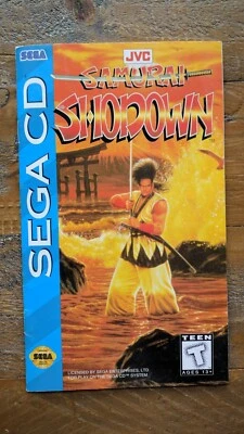BOOKLET MANUAL ONLY ✹ Samurai Shodown ✹ Sega CD Game ✹ W/Reg Card ✹ USA - Image 1 of 4