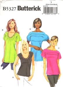 Butterick B5327 MISSES Easy Tops/Xsm-Sml-Med/SCHNITTMUSTER UNGESCHNITTEN - Bild 1 von 2