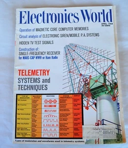 April 1964 Electronics World Magazine Vol 71 # 4 Telemetry Systems & Techniques - Picture 1 of 7