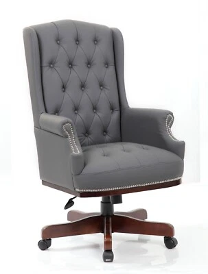 Managers Directors Chesterfield Captains Office Desk Chair Swivel Wheels