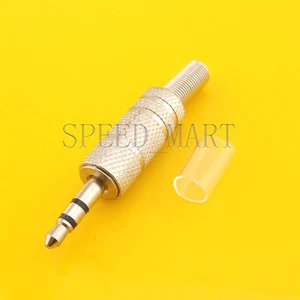 Auriculares conector estéreo enchufe macho de audio de 3,5 mm 1/8" de metal astilla - Imagen 1 de 7