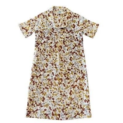 Vestido feminino vintage anos 60/70 The Ritz havaiano floral colarinho tamanho pequeno - Imagem 1 de 4