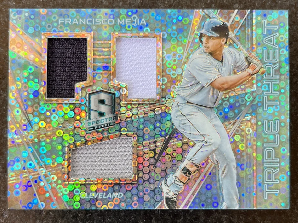 FRANCISCO MEJIA 2018 Panini Spectra Triple Threat Game Used Bat CARD #'d 23/99 - Image 1 of 3