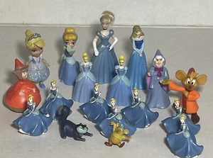 Cinderella Disney Toy Figures Lot Of 18 Collectible Toys Or Cake Topper - Picture 1 of 8