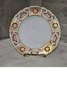 Royal Crown Derby Red Derby Panel Bread Plate England - Picture 1 of 4