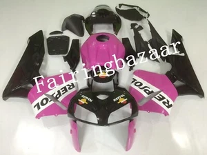 Fit for 2005 2006 CBR600RR REPSOL Pink Black ABS Injection Mold Fairing Kit - Foto 1 di 7
