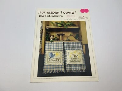 The Victoria Sampler Homespun Towels I Counted Cross Stitch Pattern - Image 1 of 3