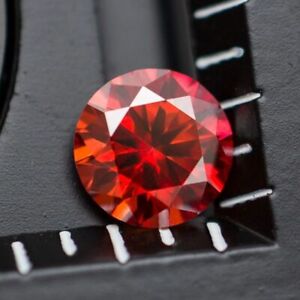 3ct Pomegranate Red Certificate Moissanite Jewerly Gemstones Pass Diamond Test