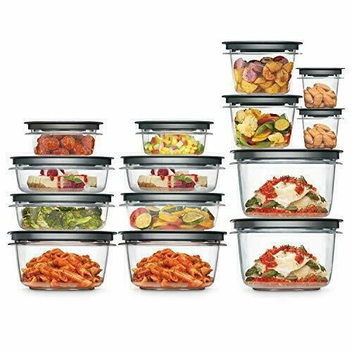 Rubbermaid 2108373 Food Storage Container 28 Piece Set - Grey