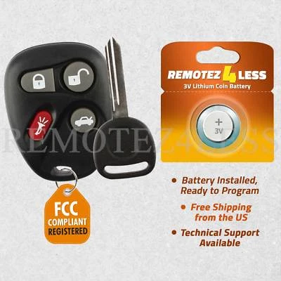 Keyless Entry Remote for 2001 2002 2003 2004 2005 Chevrolet Impala Fob Car Key Foto 1 de 4