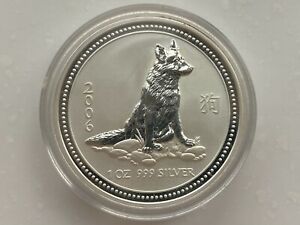 Australia 1 Dollar Year of the Dog 1 Oz Lunar Series I coin 2006 year