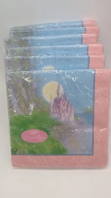 Paquete de 6 Servilletas Barbie del Lago de los Cisnes Vintage 2003 Barbie Fiesta Servilletas Cumpleaños Foto 1 de 4