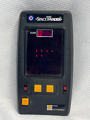 1980 Entex Electronics Space Invader Working Hand Held Arcade Game With Paper